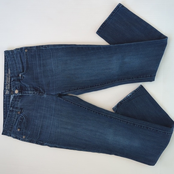 Gap Real Straight Fit Jeans 4 Blue Pockets - Picture 1 of 16